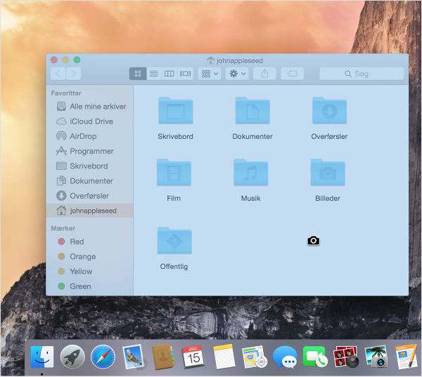 Tag screenshot af et bestemt vindue på Mac